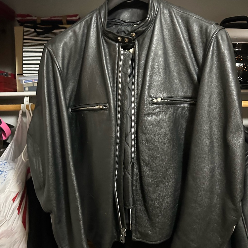 Men's Black Leather Jacket
